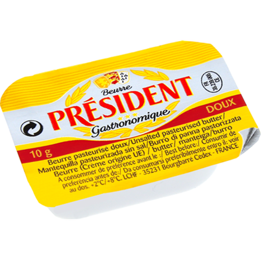 PRESIDENT Butter Unsalted Mini [portions]