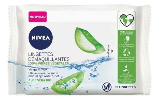 NIVEA Organic Face & Eye Make-Up Remover Wipes