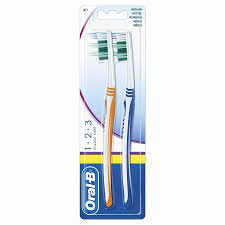 ORAL B Toothbrush Classic Care Medium [Twin pack]