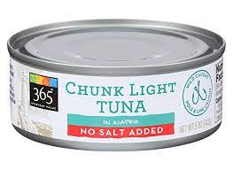 365 Chunk Light Tuna No Salt