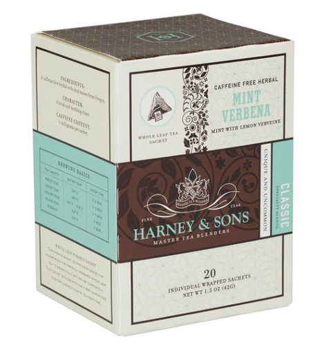 HARNEY & SONS Mint Verbena Organic Tea [20 sachets]