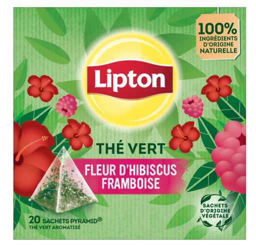 LIPTON Raspberry Hibiscus Green Tea Cold Infusion