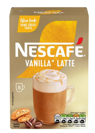 NESCAFE Instant Coffee Vanilla Latte [Individual Sticks]