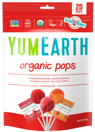 YUM EARTH Organic Lollipops