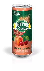 PERRIER: Peach & Cherry [cans]