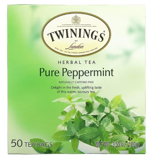 TWININGS : Pure Peppermint Tea [50 Bags]