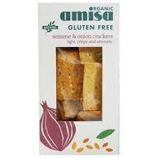 AMISA: Crackers: Sesame & Onion: Gluten Free