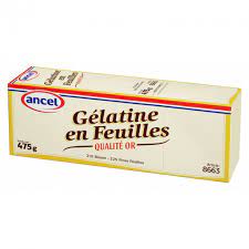 ANCEL Gelatine Sheets Gold