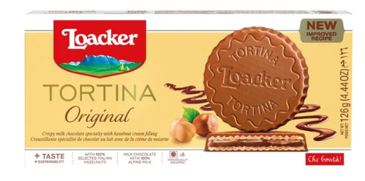 LOACKER Tortina Original Chocolate & Hazelnuts