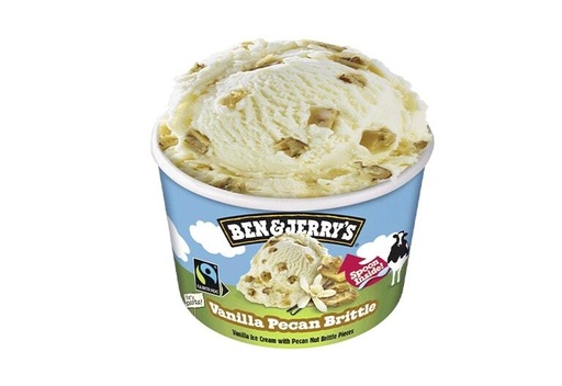 BEN & JERRY'S Vanilla Pecan Brittle [pots]