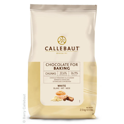 CALLEBAUT White Chocolate Chunks 22.6%