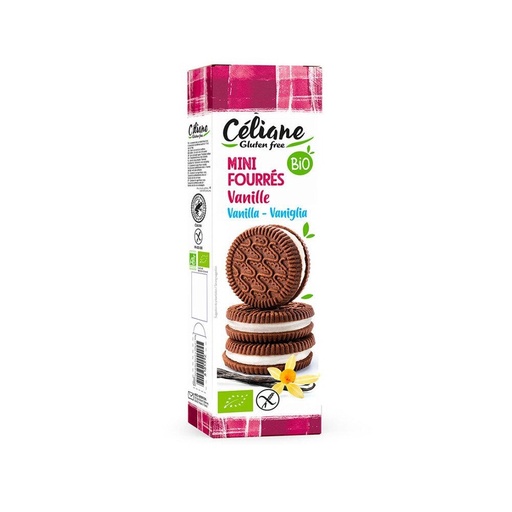 CELIANE Gluten Free Filled biscuits chocolate: Organic