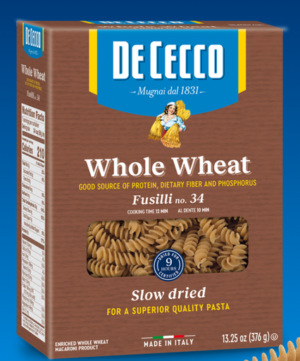 DE CECCO Wholewheat Fusilli