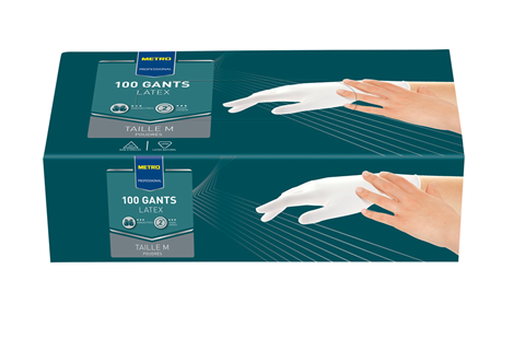 Latex gloves: Powdered: Medium / White [100]