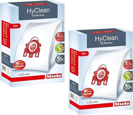 MIELE Hoover Bags Hy Clean GN [Pack of 2 box of 4 Bags]