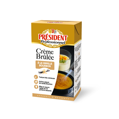 PRESIDENT Preparation Crème Brulée Vanilla