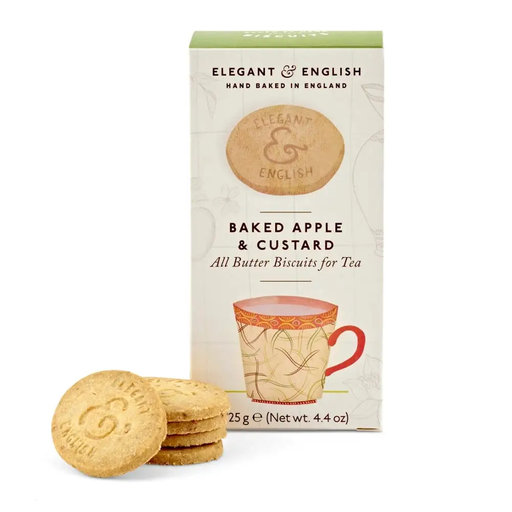 ELEGANT & ENGLISH Baked Apple & Custard Biscuits