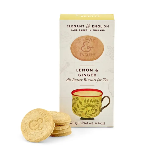 ELEGANT & ENGLISH Lemon & Ginger Biscuits