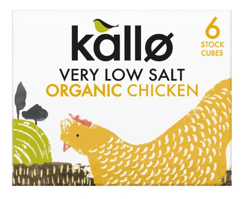 KALLO Organic Stock Cubes: Chicken: Low Salt