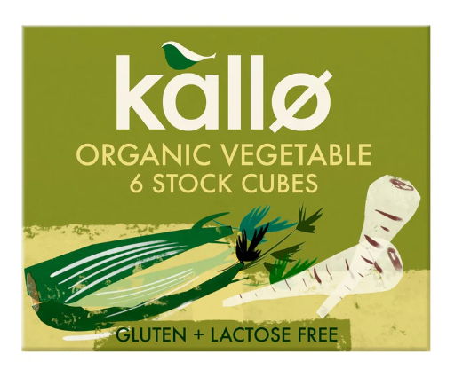 KALLO Organic Stock Cubes: Vegetable: Low Salt [8 cubes]