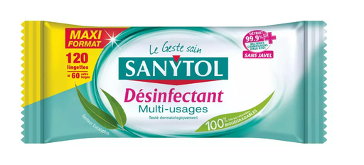 SANYTOL Disinfectant Wipes [120 wipes]
