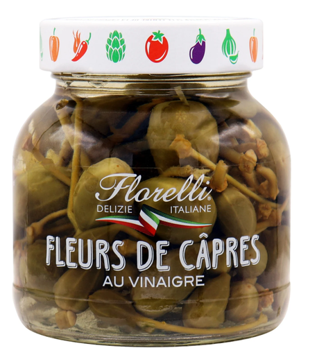 FLORELLI Capers with Stem in Vinegar