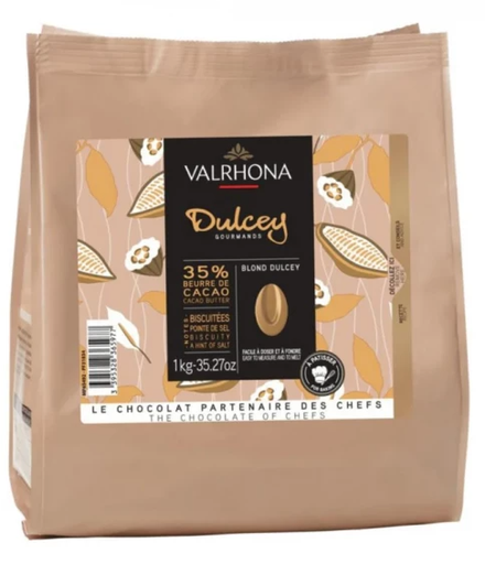 VALRHONA Chocolate Pellets Dulcey 32%