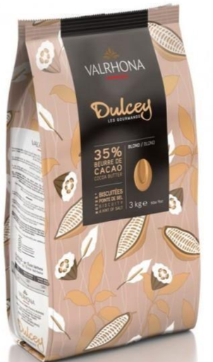 VALRHONA Chocolate Pellets Dulcey 32%