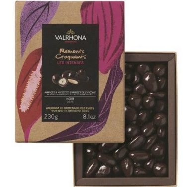 VALRHONA: Equinoxe Dark Chocolate Almonds and Hazelnuts