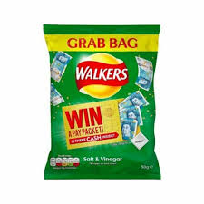 WALKERS: Crisps: Salt & Vinegar [Packets]