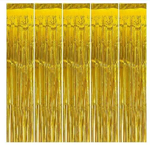 MerryNine 5 Pack Metallic Foil Fringe Curtain