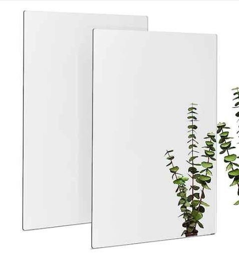 Bright Creations 2 Pack Acrylic Mirror Sheets for Wall Decor