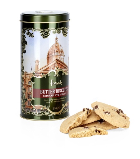 HARROD'S Heritage Chocolate Chunk Biscuit Tin
