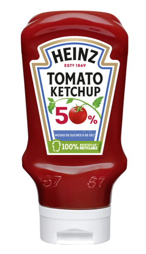 HEINZ Ketchup 50% Less Sugar Squeezy