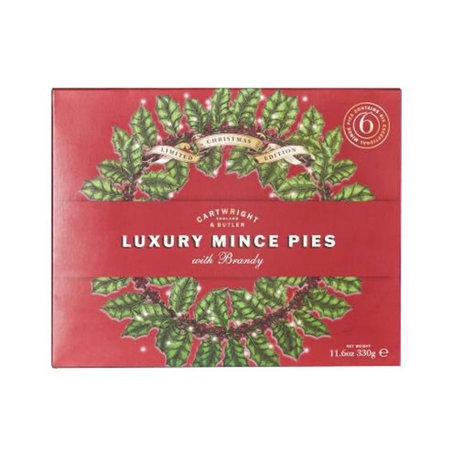 CARTWRIGHT & BUTLER Mince pies with Brandy