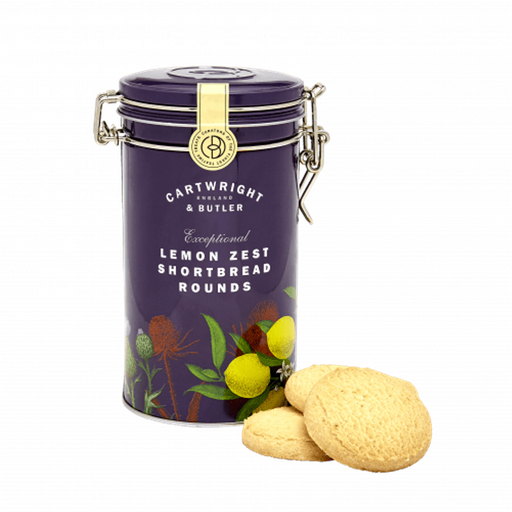 CARTWRIGHT & BUTLER Lemon Zest Shortbread Rounds [Tin]