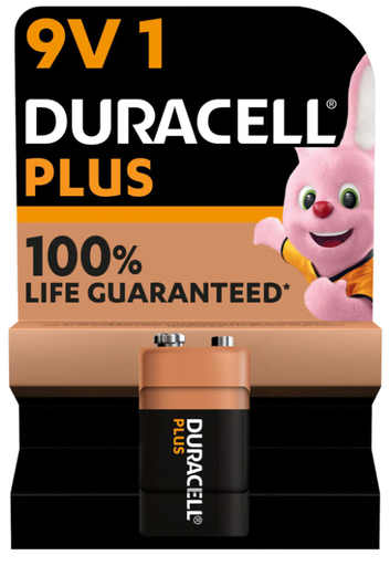 DURACELL Alkaline battery MN1604/6LR61 9V Plus 1Units