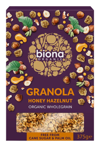 BIONA ORGANIC Honey & Hazel Crunchy Granola