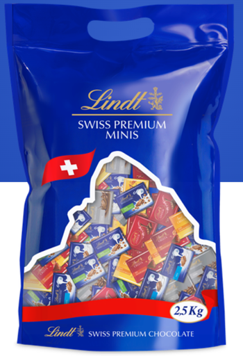 LINDT Mini Assorted Chocolate Square Individually Wrapped