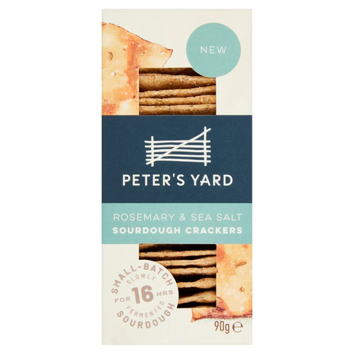PETER'S YARD Rosemary & Sea Salt Sourdough Crackers