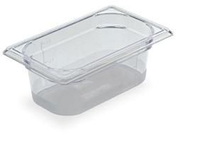 BOURGEAT Cristal+ GN1/4 copolyester gastro tub H.10 cm with lid