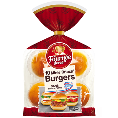 LA FOURNEE DOREE Mini Brioche Burgers Buns