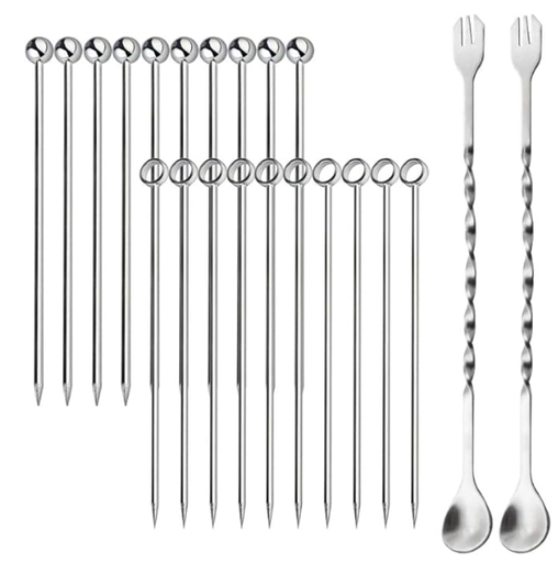 Inox stick for cocktail glass [22pcs]