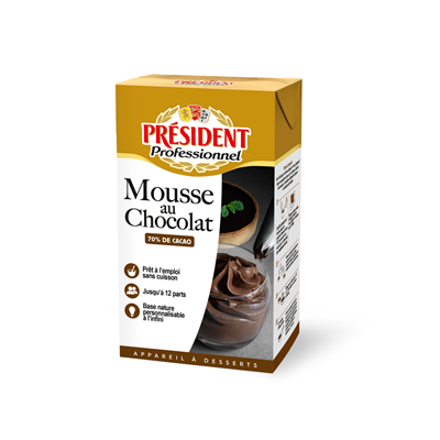 PRESIDENT Préparation Mousse au Chocolat