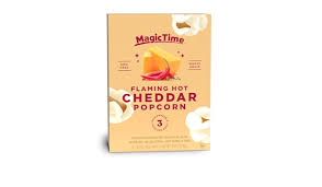 MAGIC TIME Flaming Hot Cheddar Popcorn Gluten Free [Microwave]