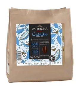 VALRHONA Chocolate Pellets Caraibe 66%