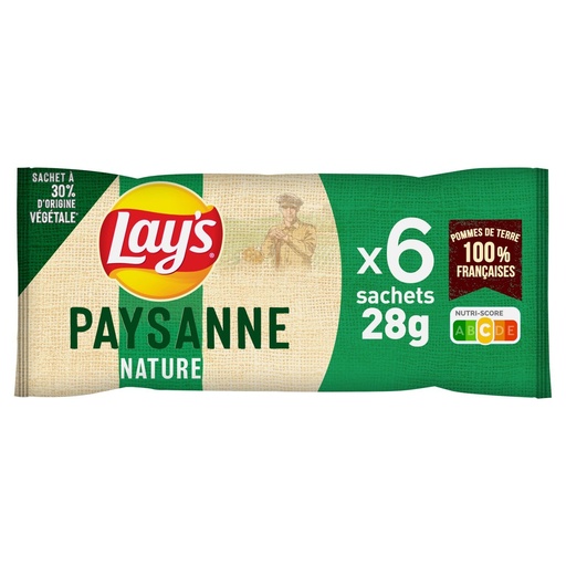 LAYS Crisps Plain Recette Paysanne [packet]