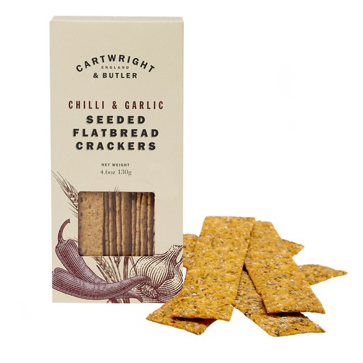 CARTWRIGHT & BUTLER Seeded Flatbread Chilli and Garlic