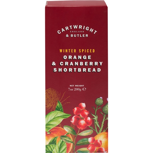CARTWRIGHT & BUTLER Winter Spiced (Orange & Cranberry Shortbread)