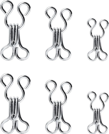 40 Set Bra Hooks And Eyes Sewing Hooks And Eyes Closure Metal Hook And Eye Latch For Clothing For Bra Cloth Size 2